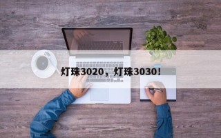 灯珠3020，灯珠3030！