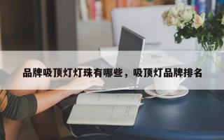 品牌吸顶灯灯珠有哪些，吸顶灯品牌排名