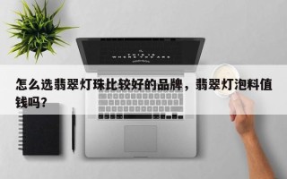 怎么选翡翠灯珠比较好的品牌，翡翠灯泡料值钱吗？