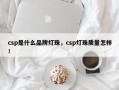 csp是什么品牌灯珠，csp灯珠质量怎样！