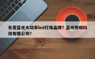 东莞蓝光大功率led灯珠品牌？蓝光照明科技有限公司？