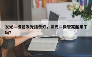 发光二极管发光指示灯，发光二极管亮起来了吗？