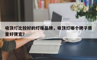 吸顶灯比较好的灯珠品牌，吸顶灯哪个牌子质量好便宜？