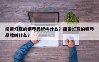 能带灯珠的钢琴品牌叫什么？能带灯珠的钢琴品牌叫什么？