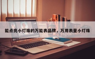 能点亮小灯珠的万能表品牌，万用表量小灯珠