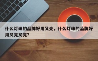 什么灯珠的品牌好用又亮，什么灯珠的品牌好用又亮又亮？